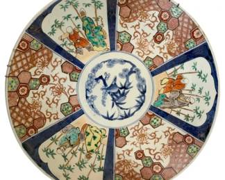 281 - Decorative Imari Charger w/ wall hanger (Description): 16 x 16