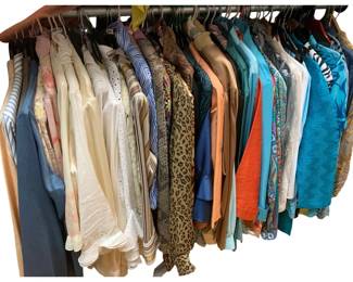 2228 - Closet Lot of Assorted Women's Blouses (Description): sizes S-M-L