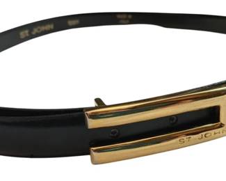 2067 - St. John Leather Belt - 32" Long