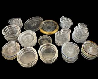 485 - Glass Coasters & Ashtrays