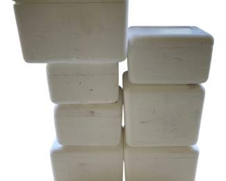 5527 - 7 Styrofoam Coolers