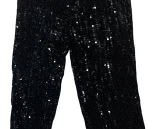 2263 - 100% Silk Handbeaded Sequin Pants Size 10