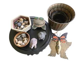 5047 - Lot of Assorted Items - Planters, Trays & More