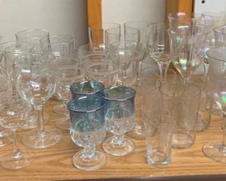3153 - Lot of Assorted Stem Glasses