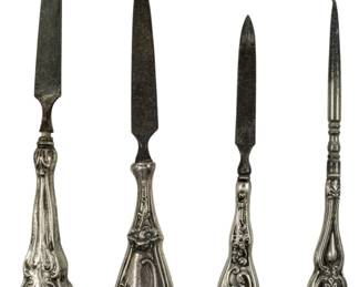 735 - 4 Various Sterling Marked Items 3.80oz (Description): A collection of four various items with  sterling marks. Together they weigh 3.80  ounces.