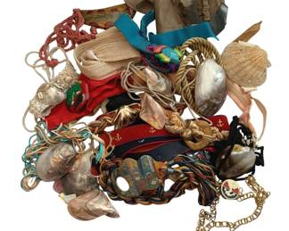 2051 - Lot of Assorted Nautical/Shell Belts - S-M