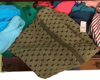 2219 - Lot of Assorted Sweaters & More (Description): sizes S-L (in drawer)