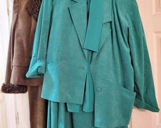 2251 - 2 UltraSuede Women's Suits (Description): size 10