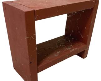 1577 - Wood Stool - 14 x 17 x 8