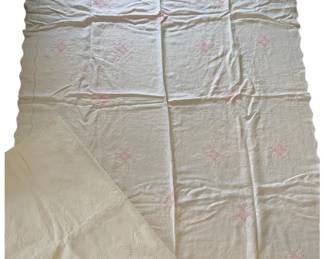 1377 - Lot of 2 Tablecloths (Description): Lot of 2 Table Cloths