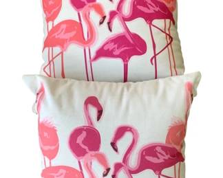 5040 - 2 Flamingo Print Pillows