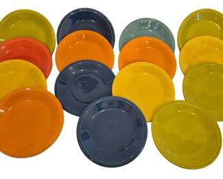 1148 - 15 Fiesta Assorted Color 7" Plates