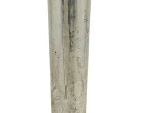 181 - Sterling Trumpet Vase Cement Filled (Description): Sterling silver trumpet vase with cement  filled base for stability. Measures 10 inches  tall and weighs 4.37 oz.