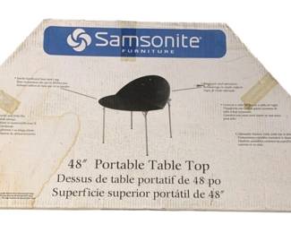 3114 - Samsonite Portable Table Top in Box - 48" Round