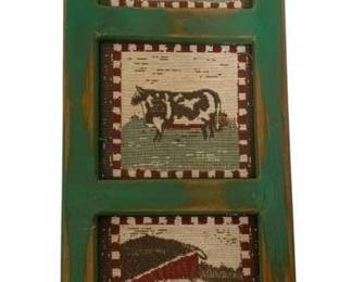 1610 - Framed Needlepoint - 20 x 8