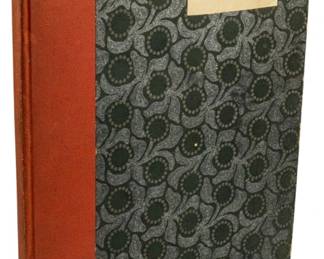 791 - 1923 Limited Ed. The Little Garden (Description): The Little Garden, a 1923 limited edition  volume. This gardening book features  decorative patterned boards with a  contrasting cloth spine.