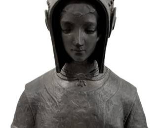 269 - Chalkware Bust Margherita Di Valois - 14.5 x 13