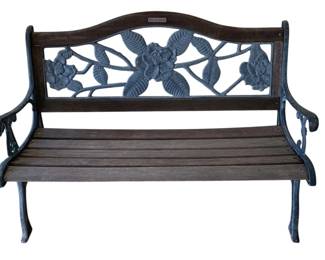 1591 - Berkeley Forge Iron/Wood Bench - 36 x 50 x 26