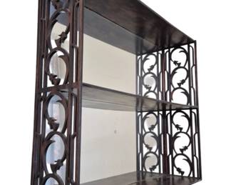 1277 - Hanging What Not Shelf, Open Fretwork Sides (Description): 21 x 24 x 6.5