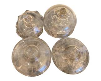 1153 - Group Glass Candle Epergnes