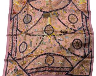 2305 - Meisee Silk Scarf (Description): Measures 25 x 25