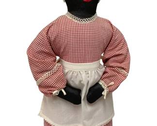 1608 - Vintage Handmade Cloth Doll - 16" Tall