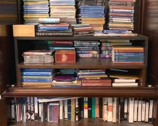 2106 - Lot of Assorted Tapes, DVDs, Books, CDs & More