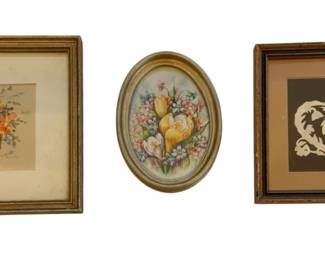 1157 - Group of 3 Assorted Frames (Description): Group of three assorted frames in varying  styles. The largest frame measures 8 inches  by 8 inches.