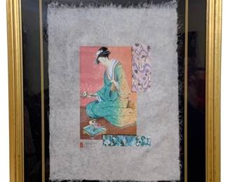 217 - Mikulas Kravjansky "Oriental Princess" w/ coa (Description): 38 x 31
