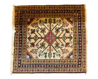 1130 - Hand Woven Caucasian Wool Rug 25 x 23