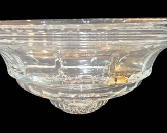 1423 - Clear Glass Decorative Bowl 5.25 x 13.25