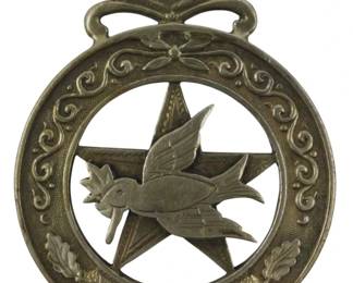 1742 - Odd Fellows Daughters of Rebekah Sterling (Description): Odd Fellows Daughters of Rebekah sterling  pendant featuring fraternal organization  symbolism. Weight: 0.47oz.