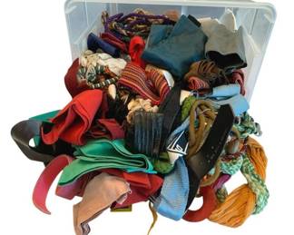 2075 - Lot of Assorted Belts, Ties & Ropes