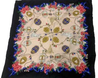 2295 - Silk Scarf by Classic Scarfs Brand (Description): VA Museum of Fine Arts Scarf Measures 34 x 34