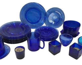 1228 - Group of Cobalt & Blue Glassware