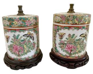 273 - 2 Ginger Jar Lamp Bases - 8 x 6 each