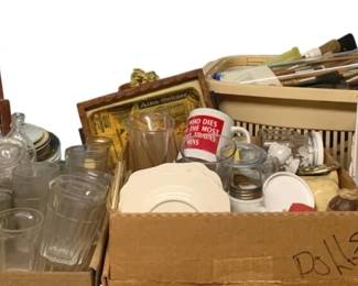 3141 - Lot of Assorted Glass Items & More
