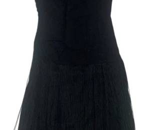 2277 - Black Fringe Dress (Description): Appears to be Small