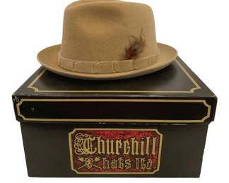 2148 - Churchill Ltd Men's Hat w/ Box - size 7 1/8