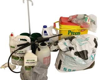 1504 - Lot of Assorted Gardening & Yard Supplies (Description): Used as is electric/electronic/mechanical  item. No guarantee all components, untested.