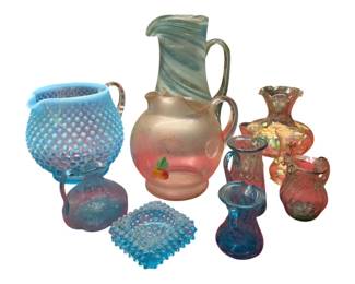 3176 - Assorted Group of Vintage Glass, some as is