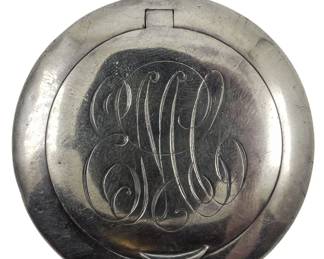 18 - Battin & Co. Sterling Silver Compact 2" (Description): 0.91oz total weight