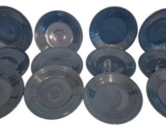 1145 - 12 Fiesta Blue 9" Plates