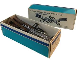 3061 - Mid Century Fondue Forks in Box