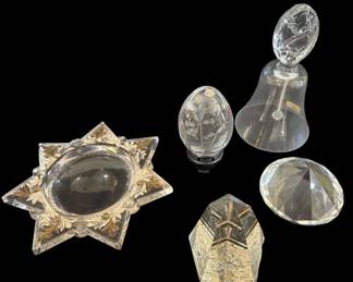 481 - Lenox Bell & Glass Paper Weight & Etc