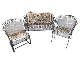 5000 - Outside Patio Porch Set (Description): Bench - 31 x 26 x 27 Chairs - 29 x 20 x 15