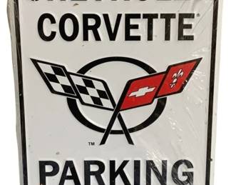 1565 - Chevy Corvette Sign - 12 x 8