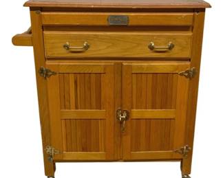 3022 - Rolling Wood Service Cart - 37 x 22 x 20