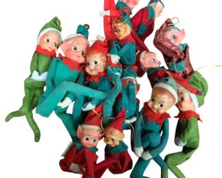 3191 - Lot of Vintage Pixie Christmas Elves
