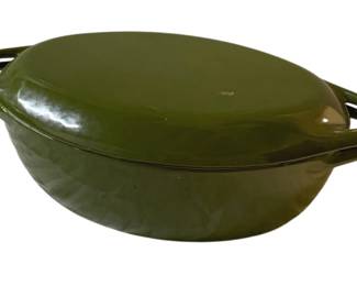 3071 - Copco Dutch Oven Roaster w/ Lid (Description): Enameled cast iron